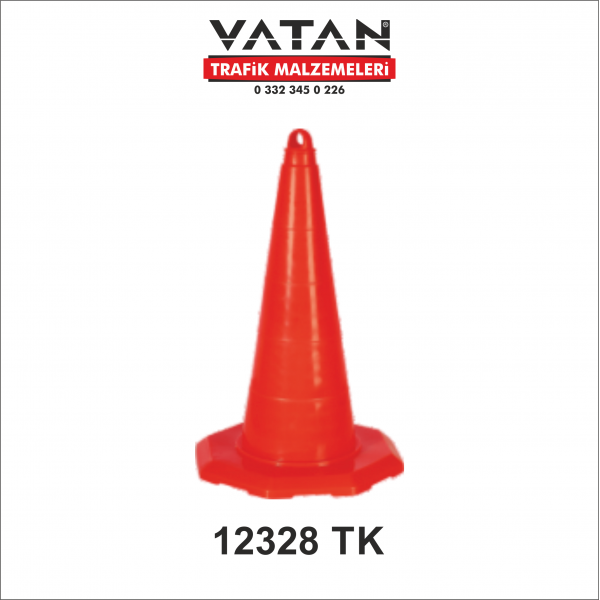 PVC TRAFİK KONİSİ 52 CM