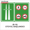 B-18 OTOYOL BAŞLANGICI