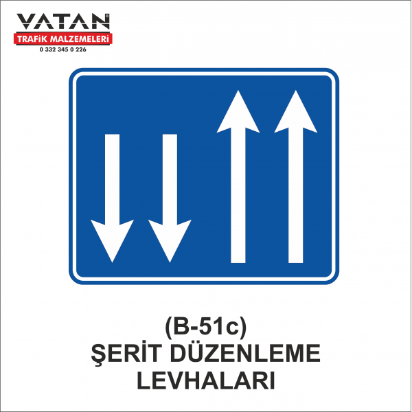 B-51c ŞERİT DÜZENLEME LEVHALARI