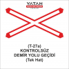 T-27a KONTROLSÜZ DEMİRYOLU GEÇİDİ (Tek Hat)