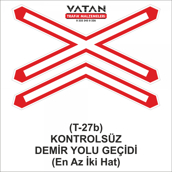 T-27b KONTROLSÜZ DEMİRYOLU GEÇİDİ (Enaz 2 Hat)