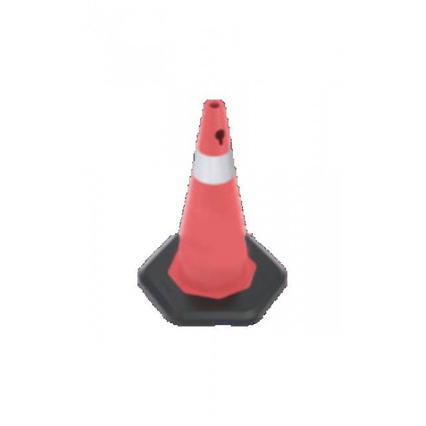 73 cm Ağırlıklı PVC Trafik Konisi (Tek reflektifli)