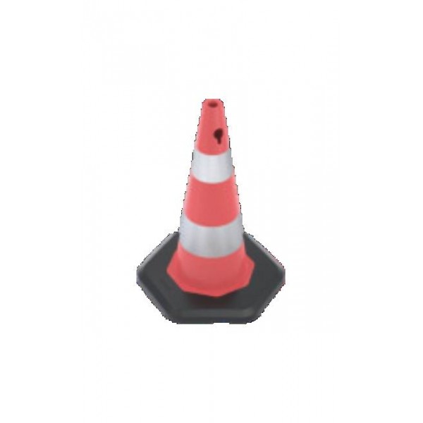 73 cm Ağırlıklı PVC Trafik Konisi (Çift reflektifli)