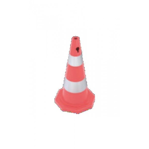 73 cm PVC Trafik Konisi (Çift reflektifli) - Sekizgen